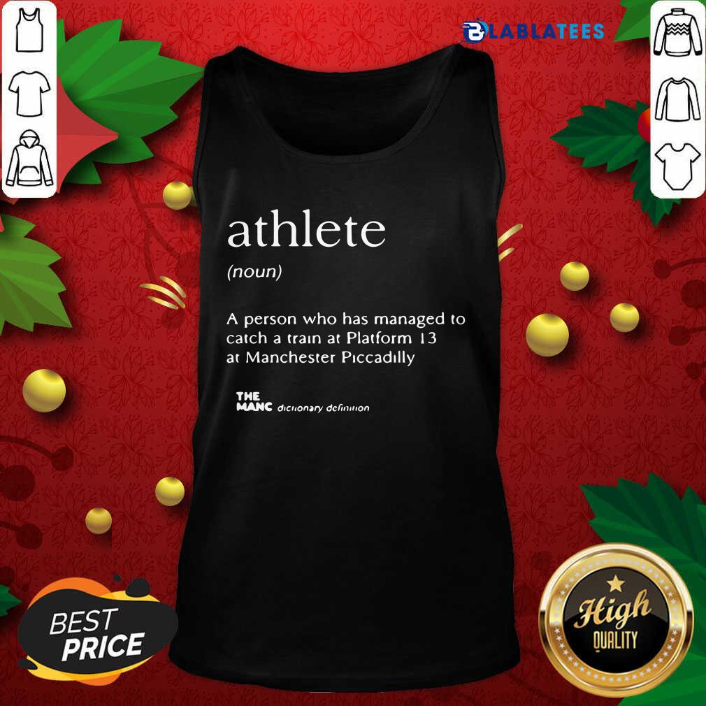 Nice Athlete A Person Who Has Manage Catch A Train At Platform 13 At Manchester Piccadilly Shirt - Image 4