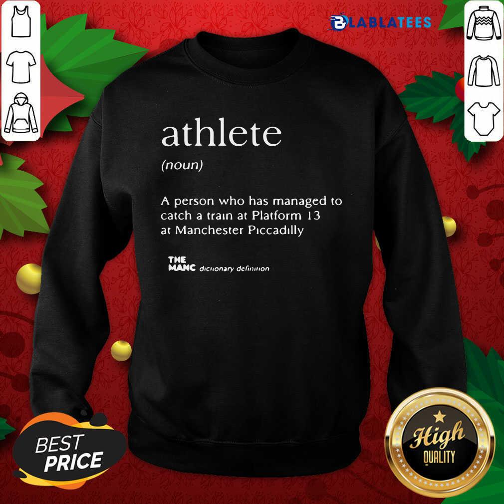 Nice Athlete A Person Who Has Manage Catch A Train At Platform 13 At Manchester Piccadilly Shirt - Image 3