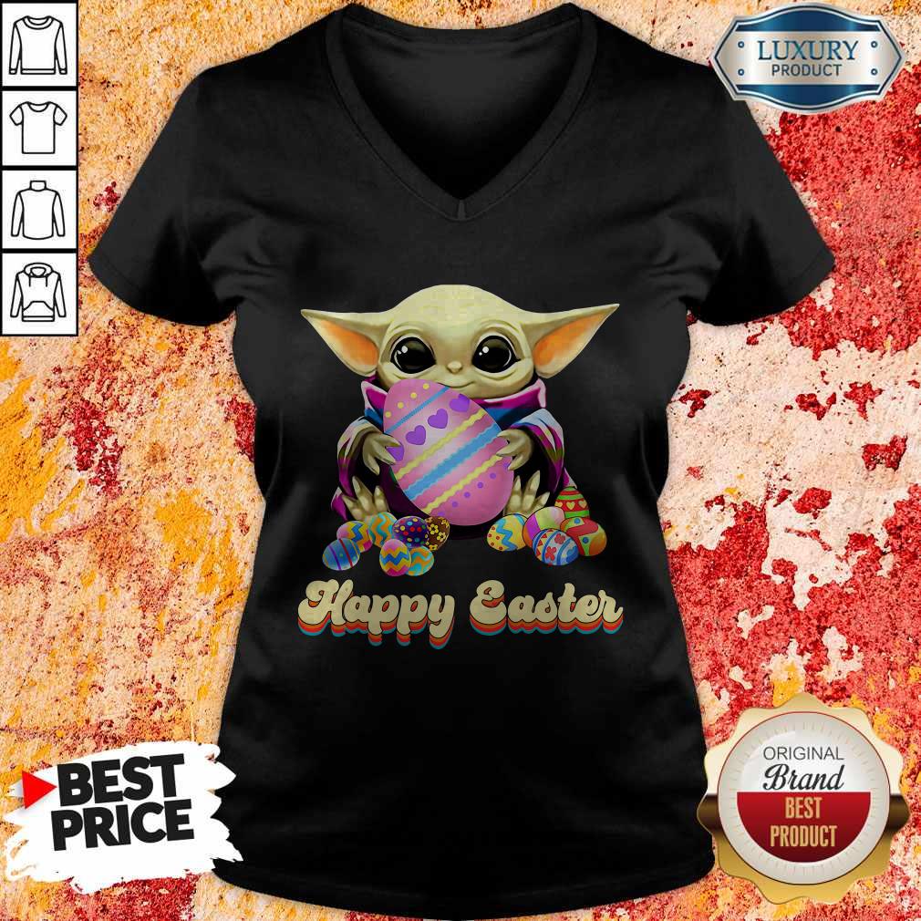 Nice Baby Yoda Hug Easter Egg Happy Easter Shirt - Image 3