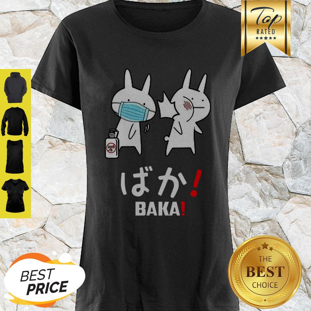 Nice Baka Rabbit Japanese Coronavirus Shirt