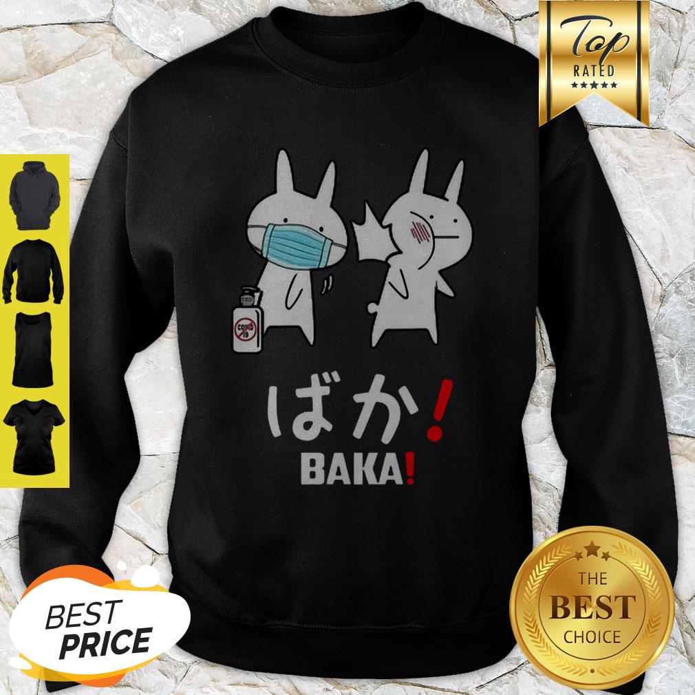 Nice Baka Rabbit Japanese Coronavirus Shirt - Image 3