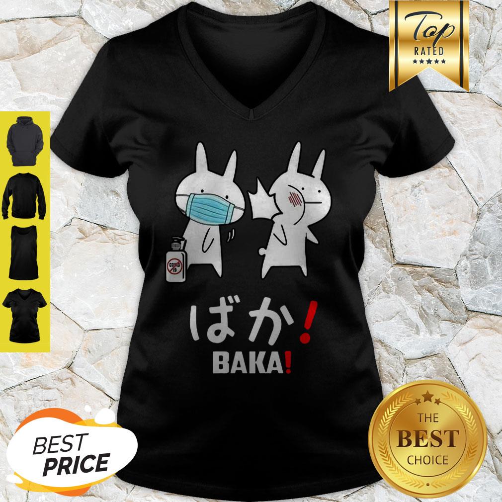 Nice Baka Rabbit Japanese Coronavirus Shirt - Image 5