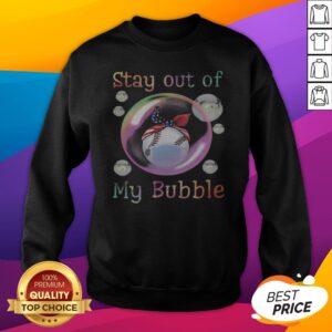 Alternative view of Nice Baseball Mask Stay Out Of My Bubble Covid 19 Shirt