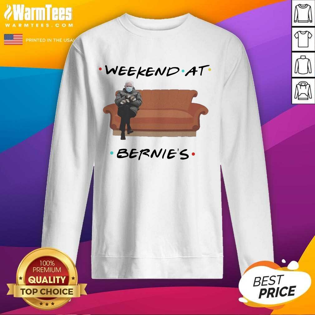 Nice Bernie Sanders Mittens Weekend At Bernie’s Shirt - Image 3