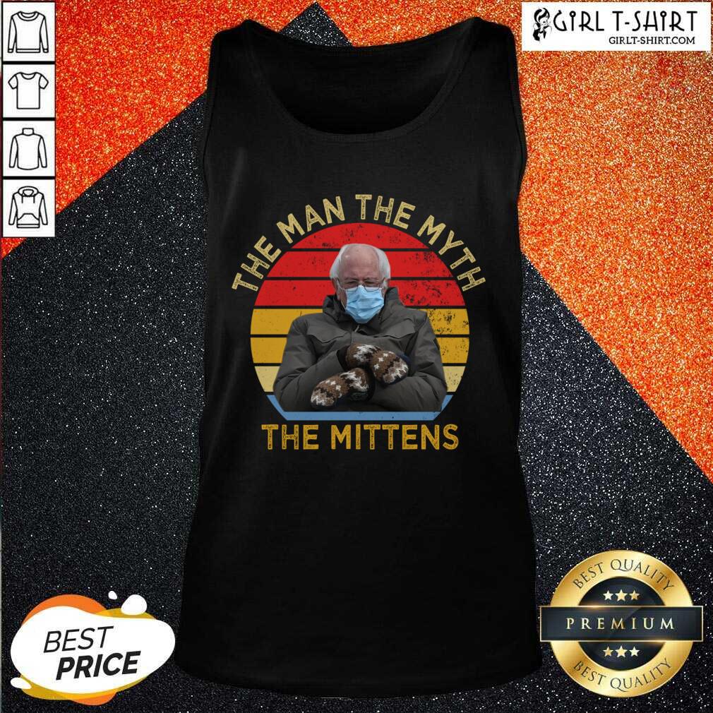 Nice Bernie Sanders The Man The Myth The Mittens Vintage Shirt - Image 3