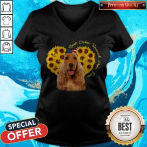 Alternative view of Nice Best English Cocker Spaniel Sunflower Mom Ever Shirt