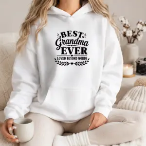 Alternative view of Nice Best Grandma Ever Family Celebration Silhouette Shirt