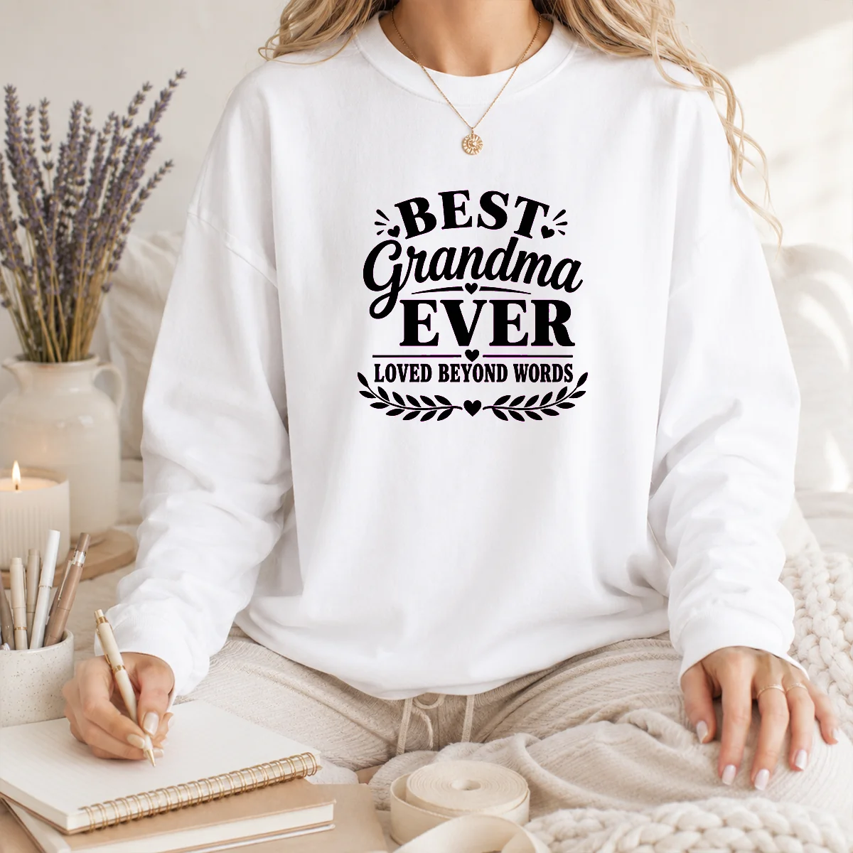 Nice Best Grandma Ever Family Celebration Silhouette Shirt - Image 3