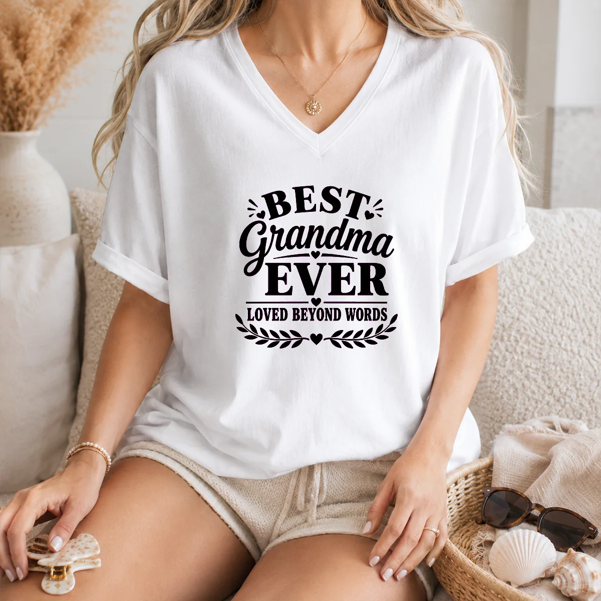 Nice Best Grandma Ever Family Celebration Silhouette Shirt - Image 7