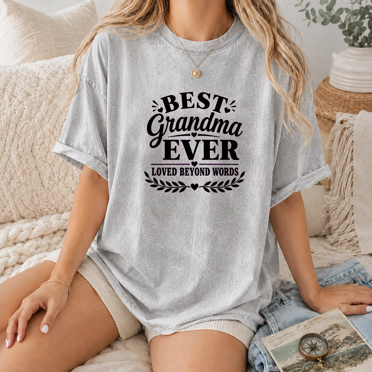 Nice Best Grandma Ever Family Celebration Silhouette Shirt - Image 8