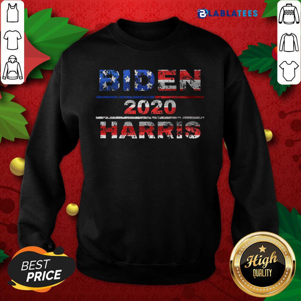 Nice Biden 2020 Harris Retro American Flag Shirt - Image 3