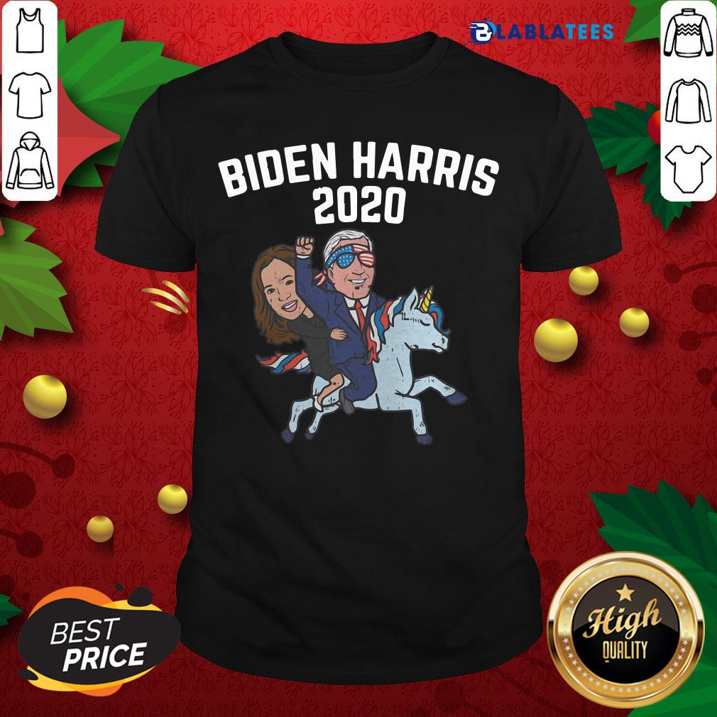 Nice Biden Harris 2020 Unicorn Funny Joe Kamala Politics Democrat Tee Shirt