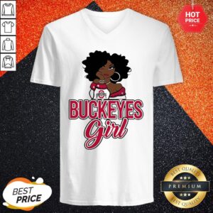 Alternative view of Nice Black Girl Ohio State Buckeyes Girl Shirt