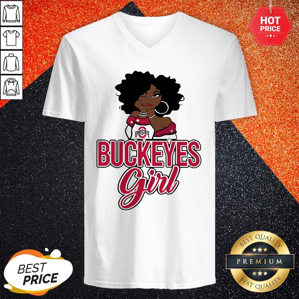 Nice Black Girl Ohio State Buckeyes Girl Shirt - Image 2