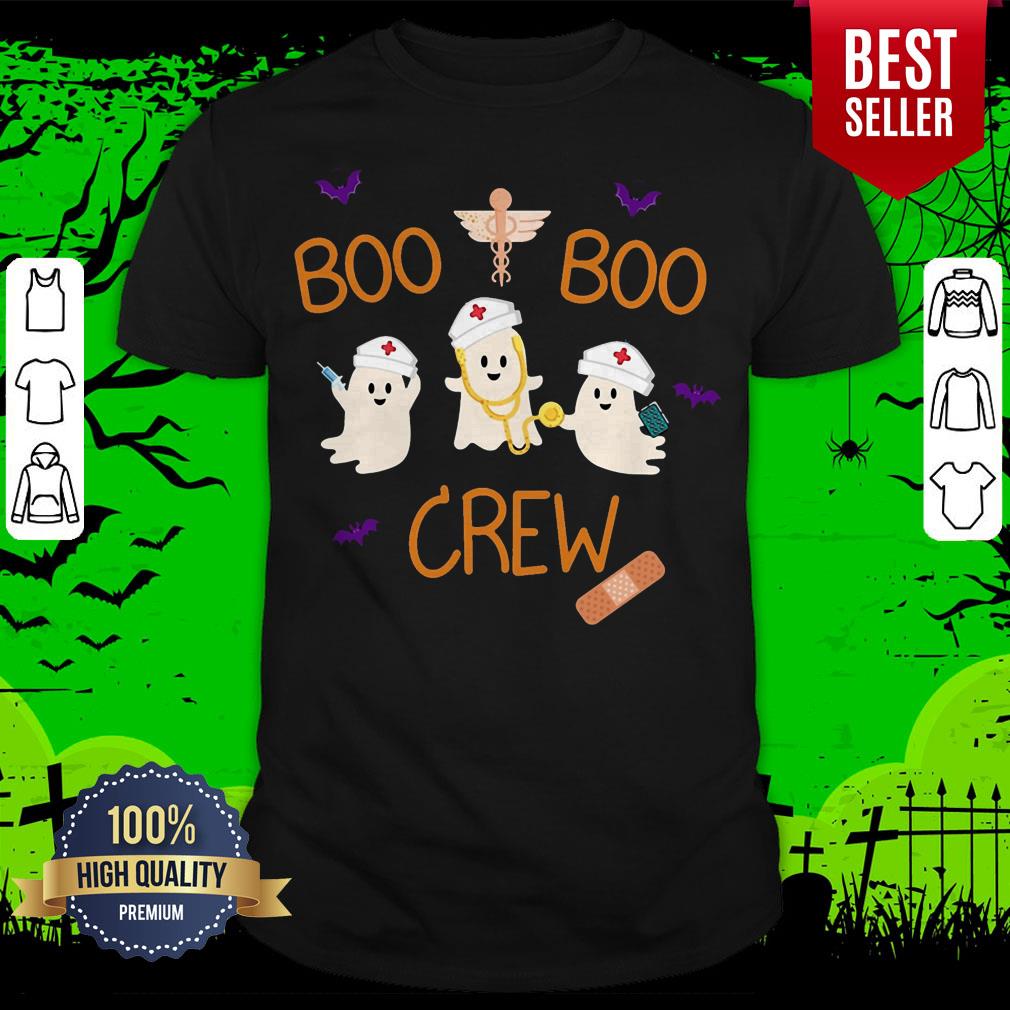 Nice Boo Ghost Boo Crew Halloween Day Shirt