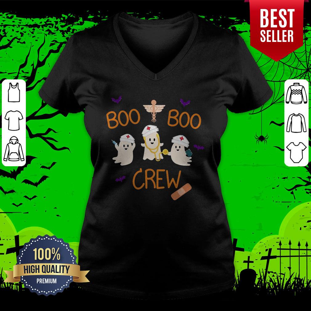 Nice Boo Ghost Boo Crew Halloween Day Shirt - Image 4