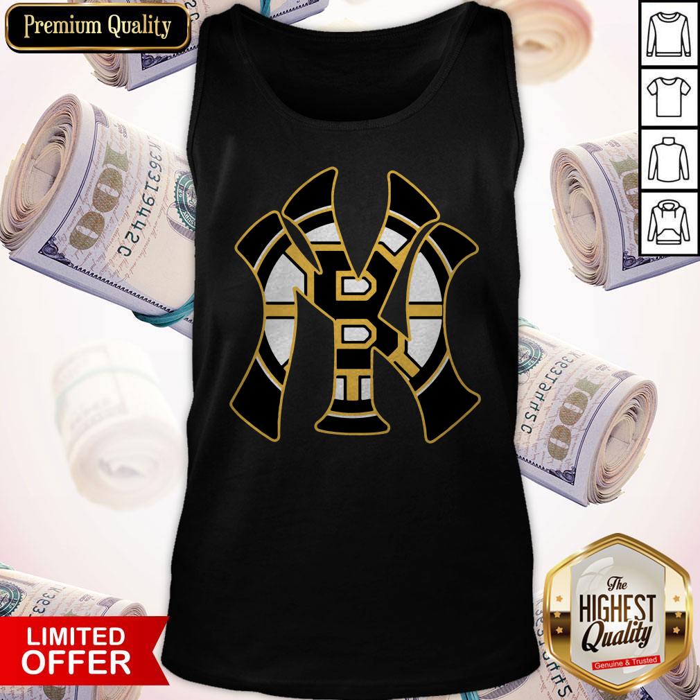 Nice Boston Bruins Inside New York Yankees Shirt - Image 4