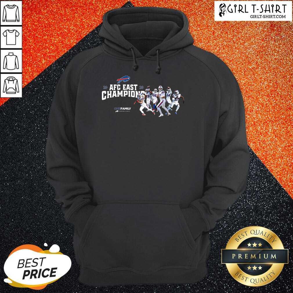 Nice Buffalo Bills 2020 AFC East Champions One Family Shirt - Image 5