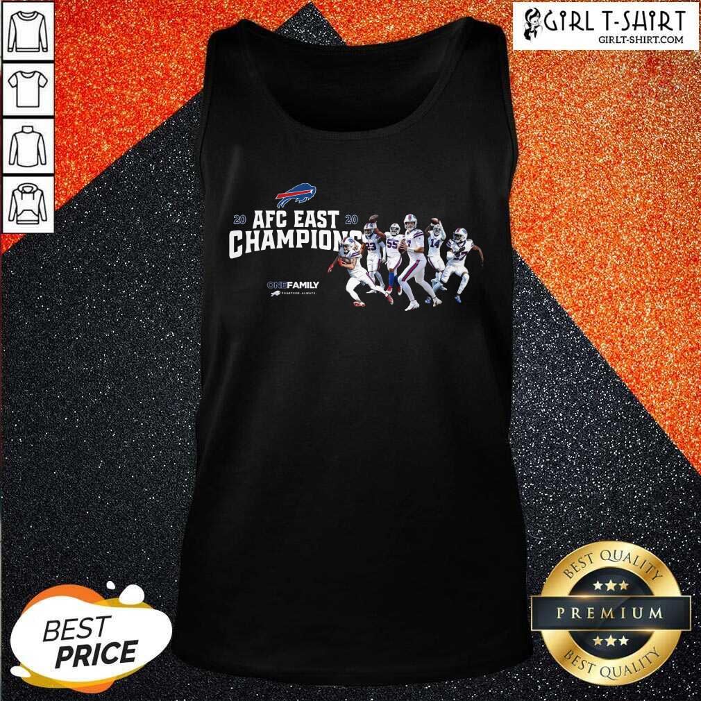 Nice Buffalo Bills 2020 AFC East Champions One Family Shirt - Image 3