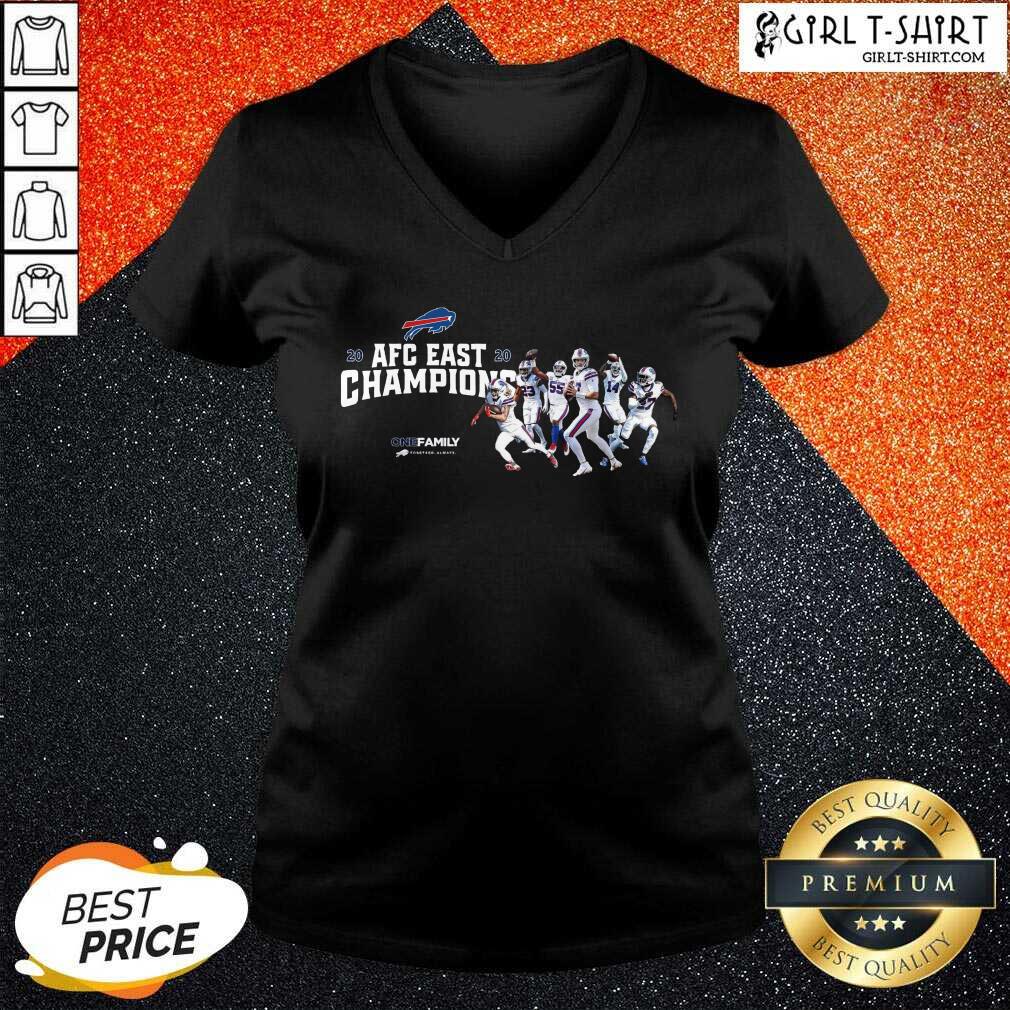 Nice Buffalo Bills 2020 AFC East Champions One Family Shirt - Image 2