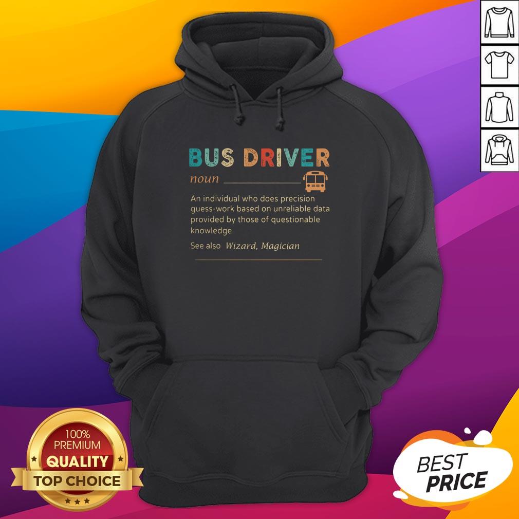 Nice Bus Driver Noun See Also Wizard Magician Shirt - Image 3