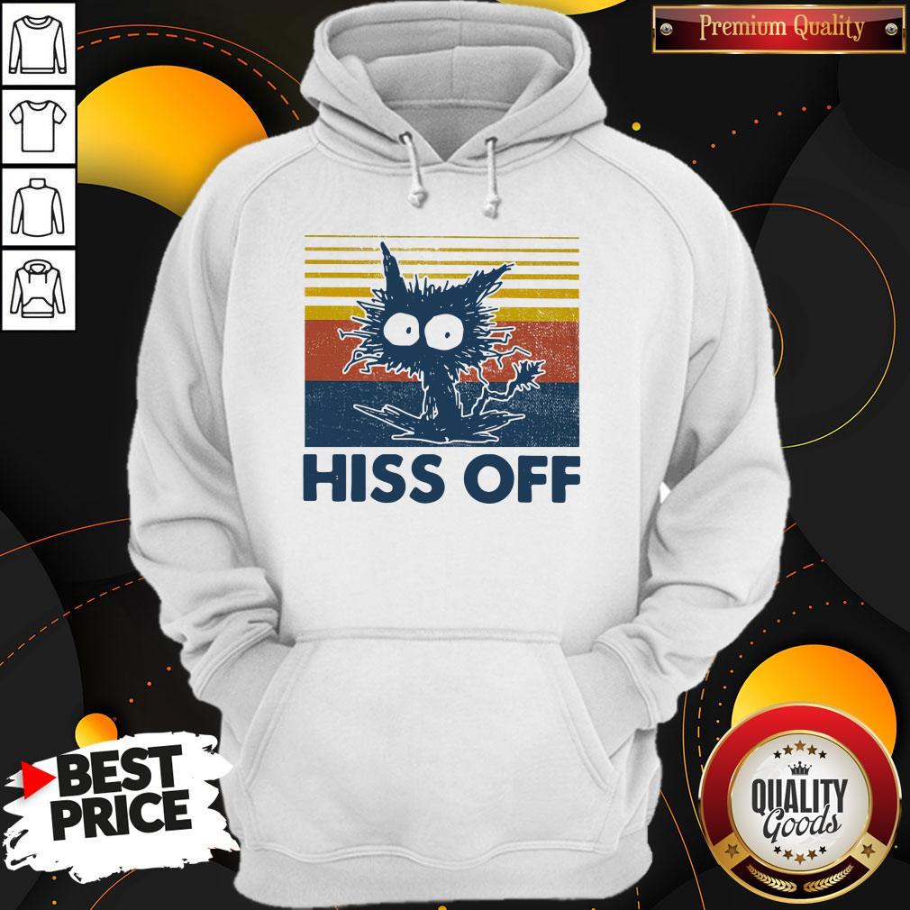 Nice Cat Hiss Off Vintage Shirt - Image 2