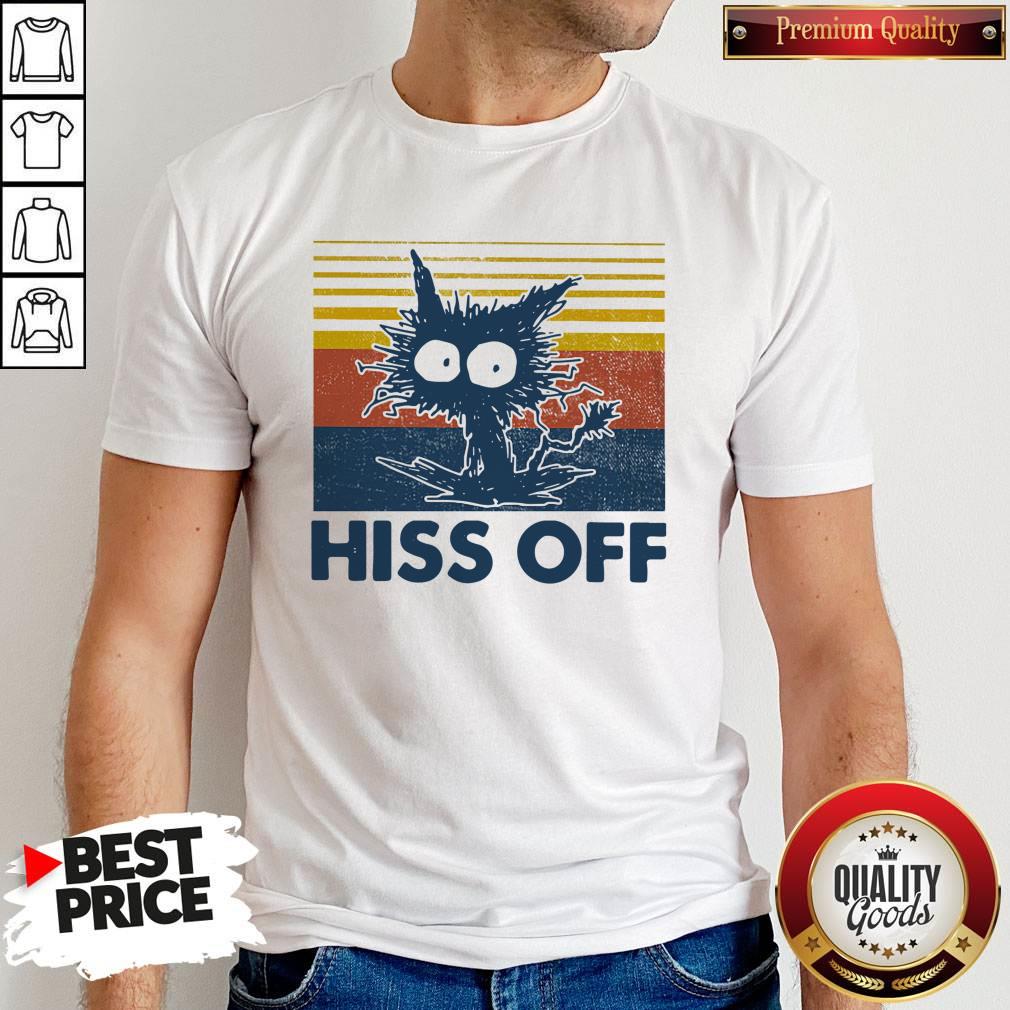 Nice Cat Hiss Off Vintage Shirt
