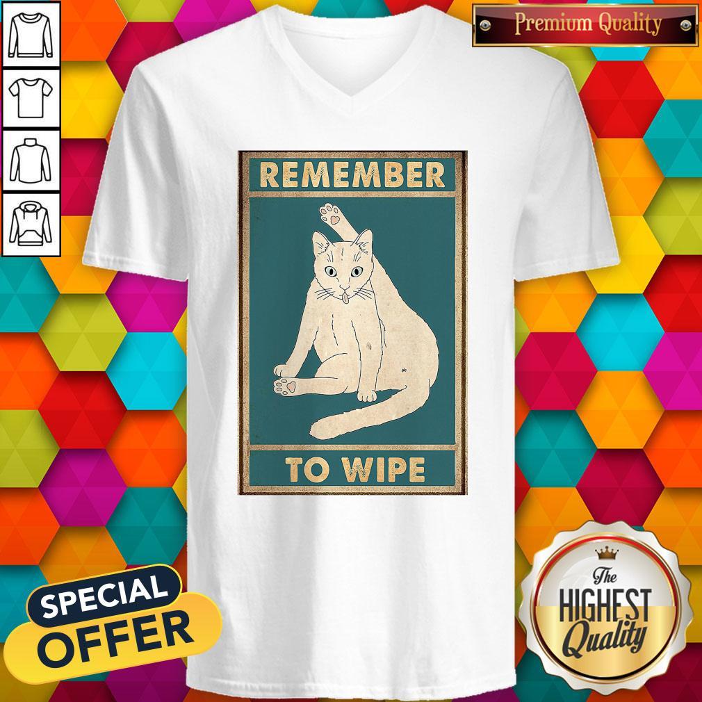 Nice Cat Remember To Wipe Shirt - Image 2