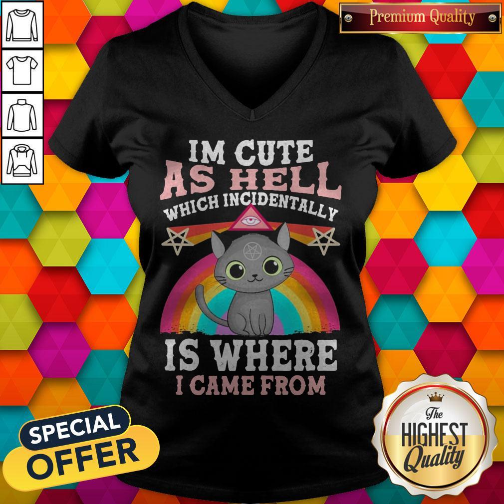 Nice Cats Witch Im Cute As Hell Which Incidentally Is Where I Came From Pride Shirt - Image 2