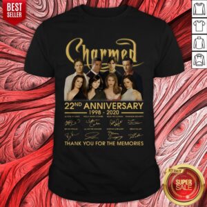 Nice Charmed 22nd Anniversary 1998 2020 Thank You For The Memories Signatures Shirt
