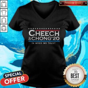 Alternative view of Nice Cheech’ Chong’ 20 In Weed We Trust Shirt