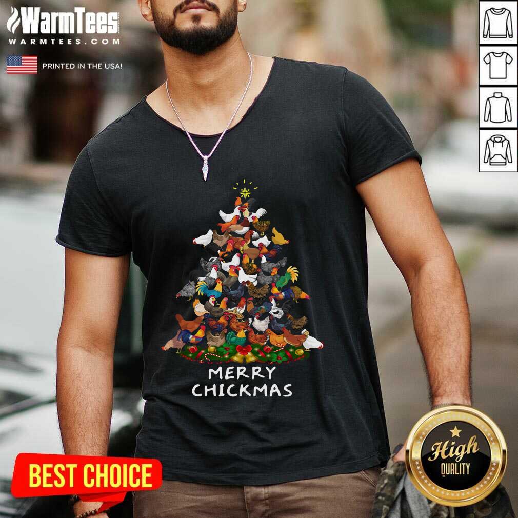 Nice Chicken Tree Merry Chickmas Shirt - Image 5