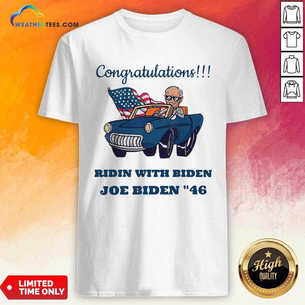 Nice Congratulations President Joe Biden 46 Biden Harris 2020 Shirt