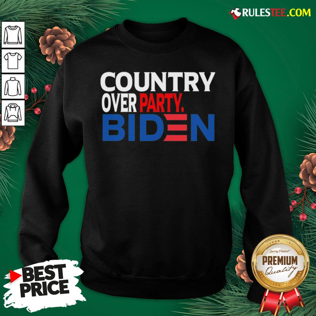 Nice Country Over Party Biden Election Shirt - Image 5