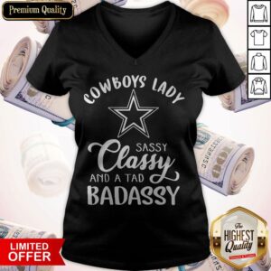 Alternative view of Nice Cowboys Lady Sassy Classy And A Tad Badassy Shirt