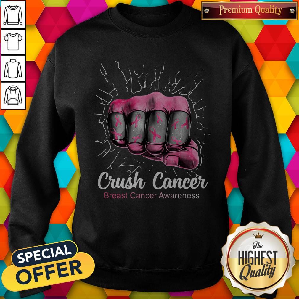 Nice Crush Cancer Breast Cancer Awareness Shirt - Image 2