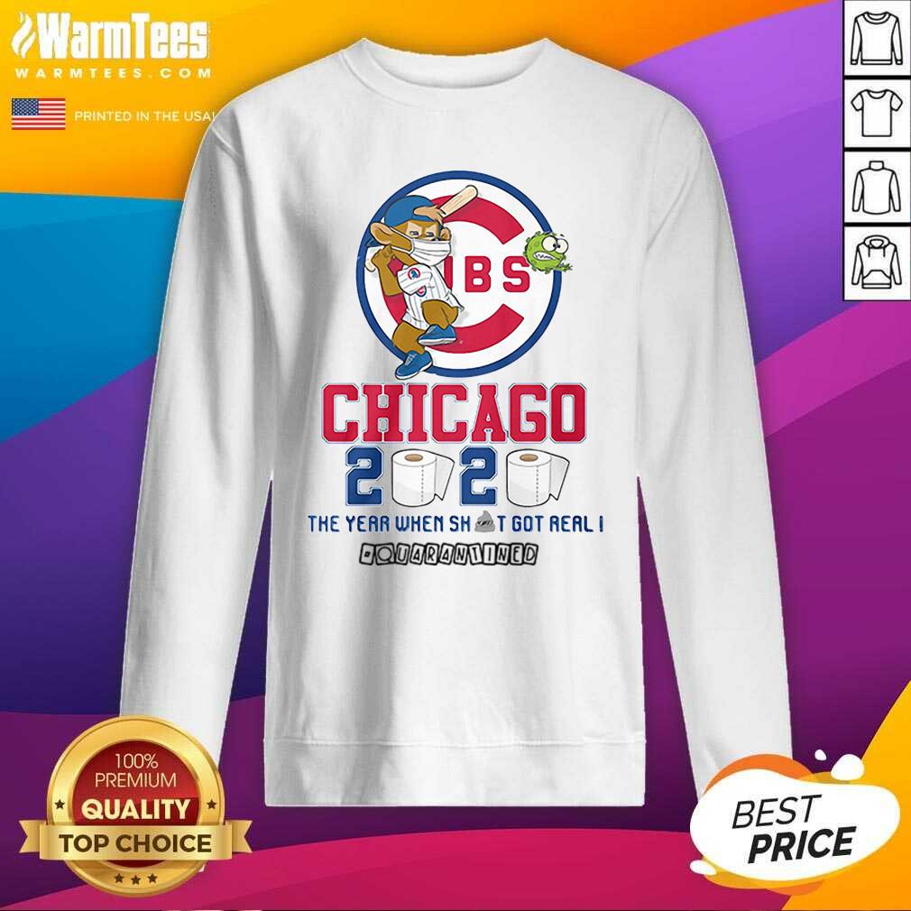 Nice Cubs Chicago Toilet Paper 2020 The Year When Shit Got Real Quarantined Shirt - Image 3