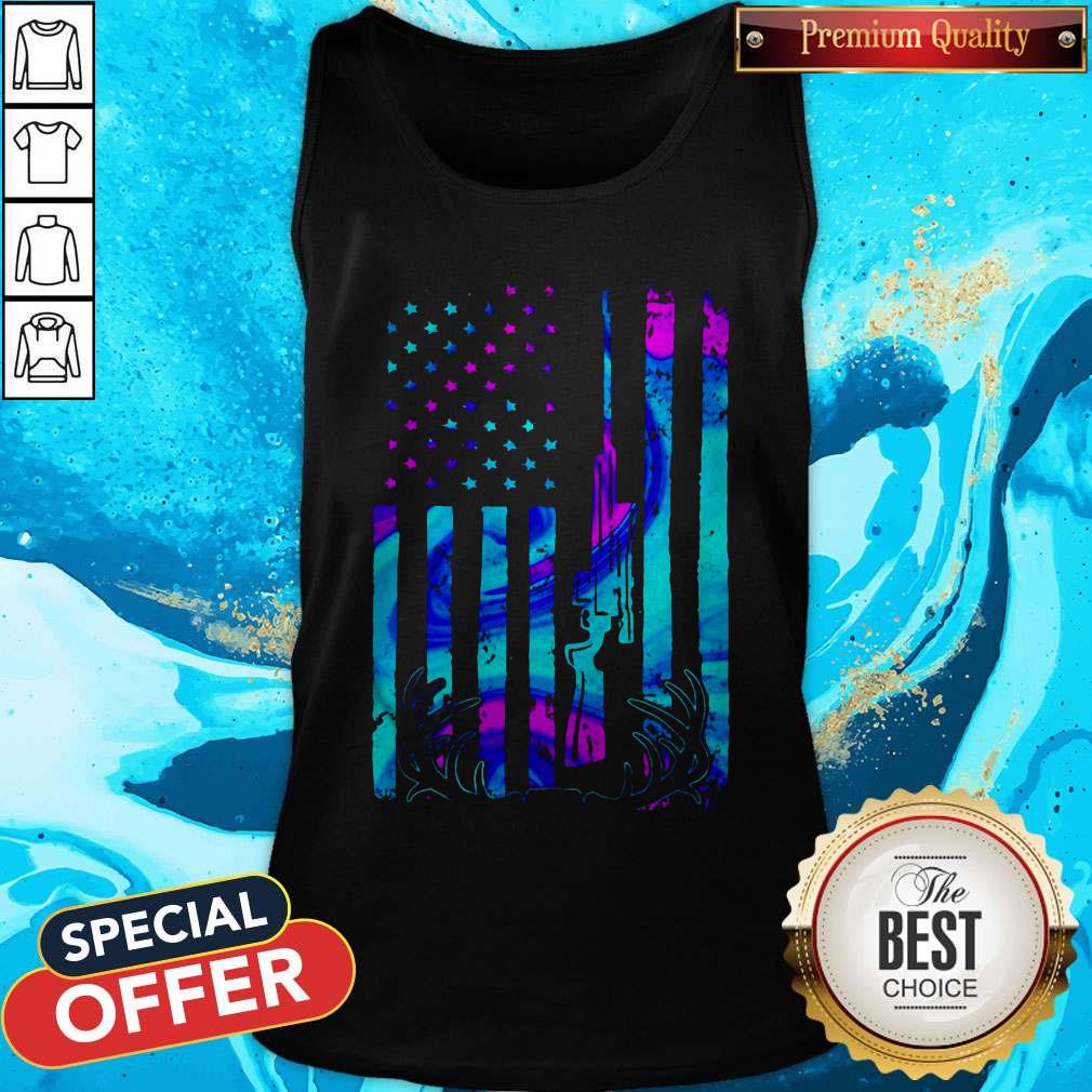 Nice Deer American Flag Independence Day Shirt - Image 3