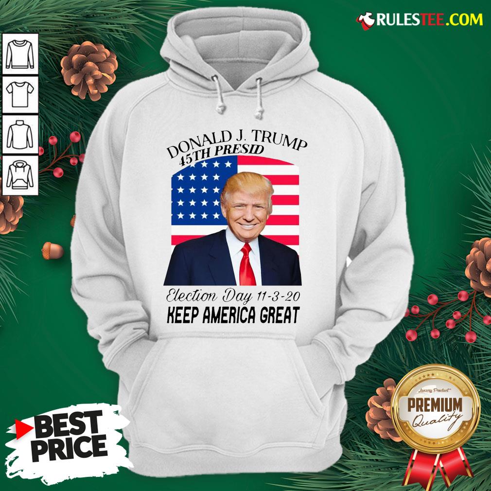 Nice Donald J Trump 45th President Election Day 11320 Keep America Great Shirt - Image 3