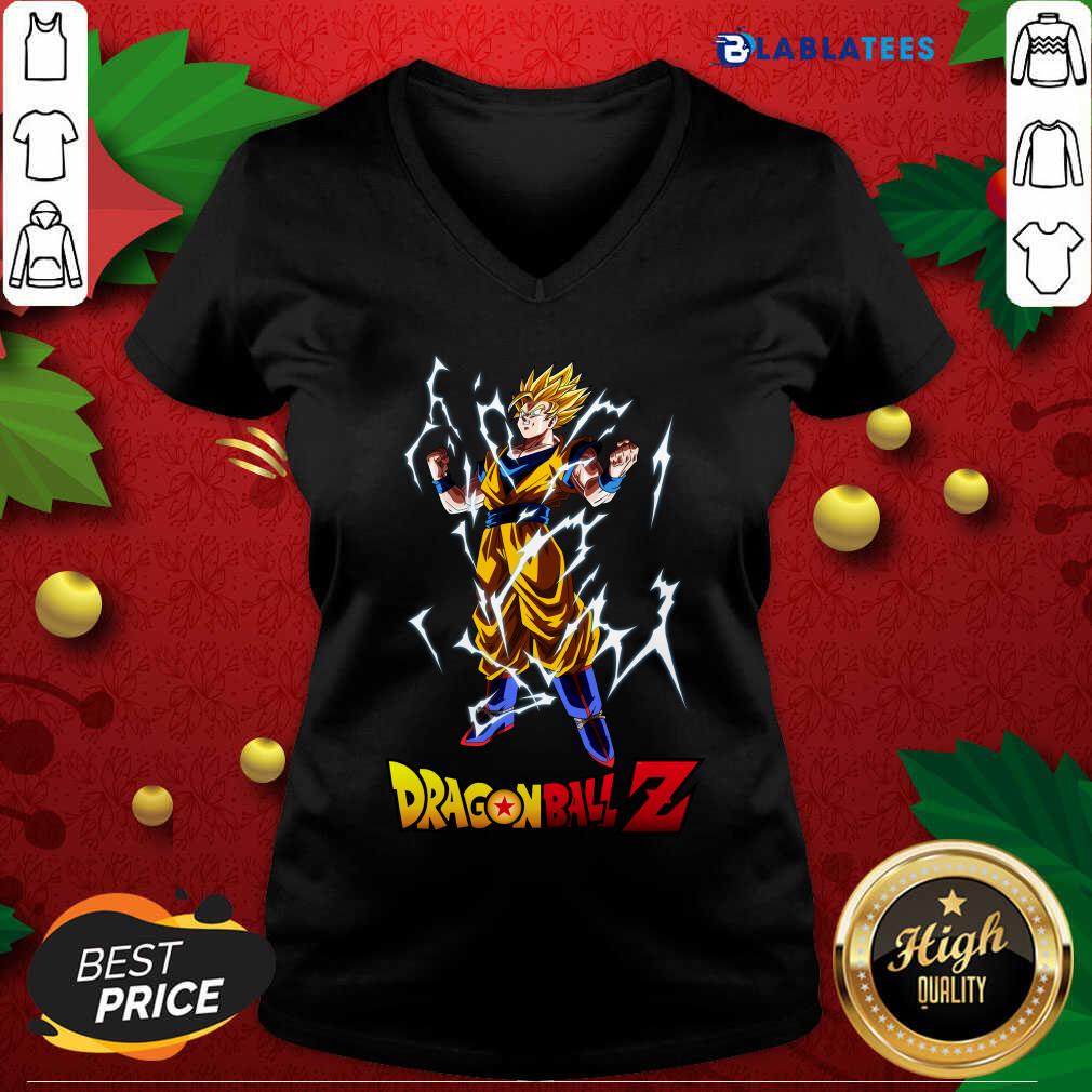 Nice Dragon Ball Z Son Goku Super Saiyan Shirt - Image 3
