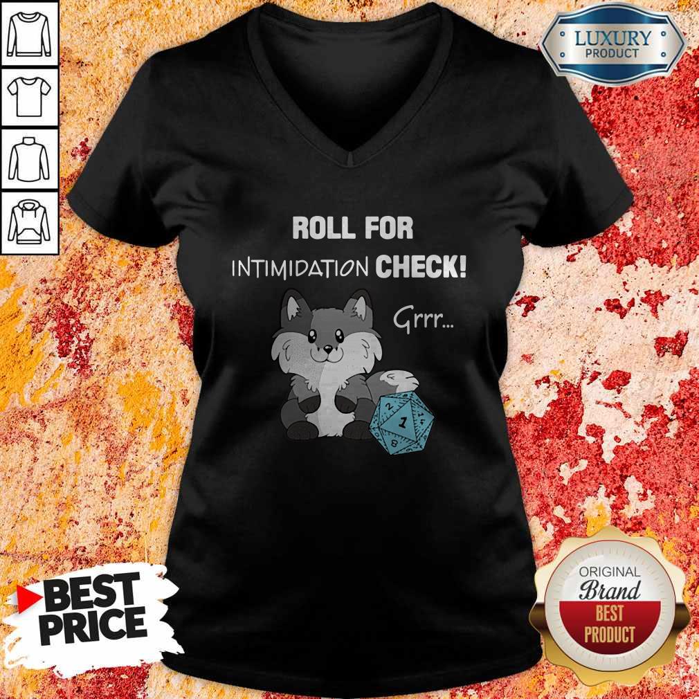 Nice Dungeon Roll For Intimidation Check Shirt - Image 4