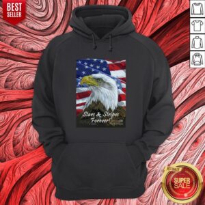 Alternative view of Nice Eagle Stars Stripes Forever American Flag Shirt