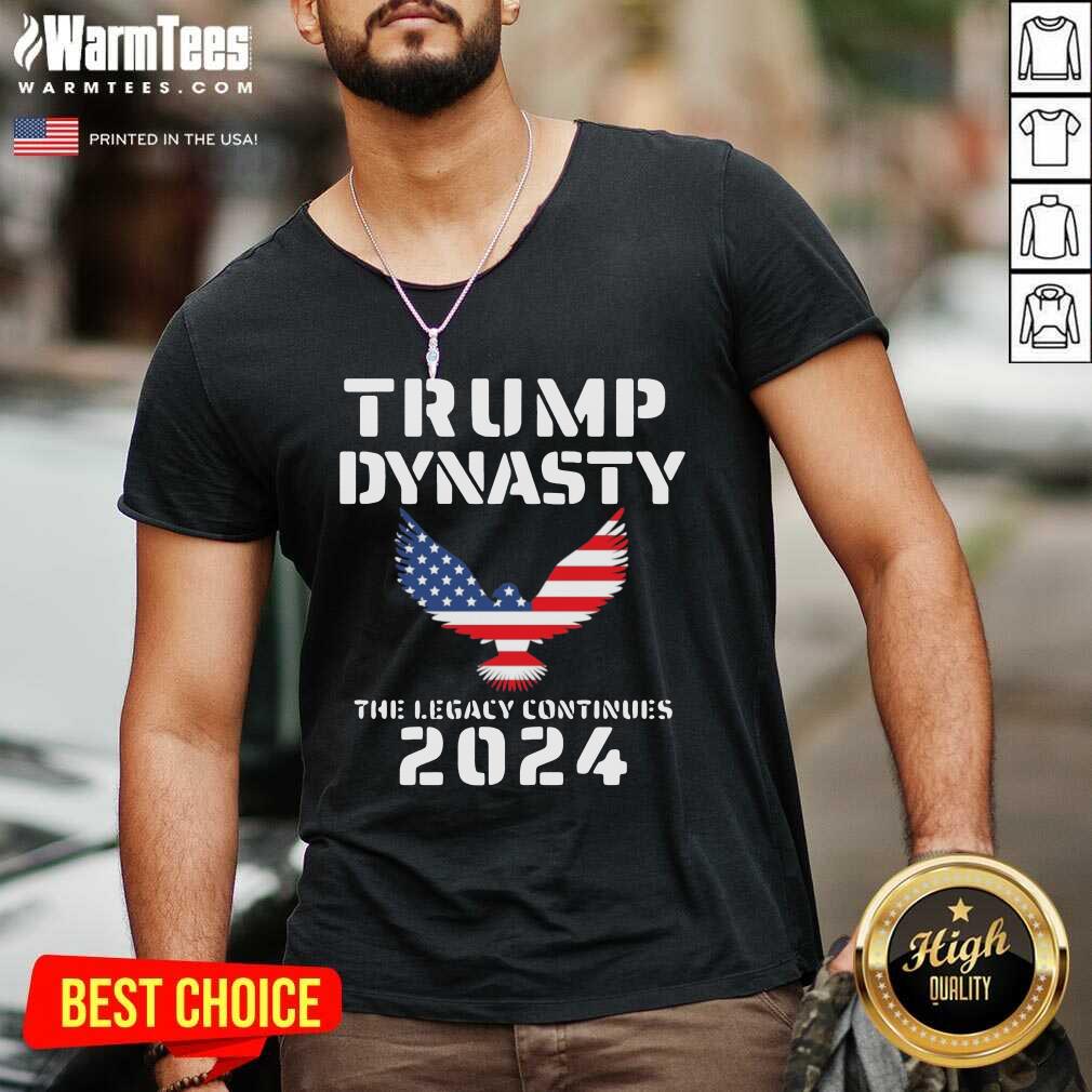 Nice Eagles Trump Dynasty The Legacy Continues 2024 American Flag Shirt - Image 5