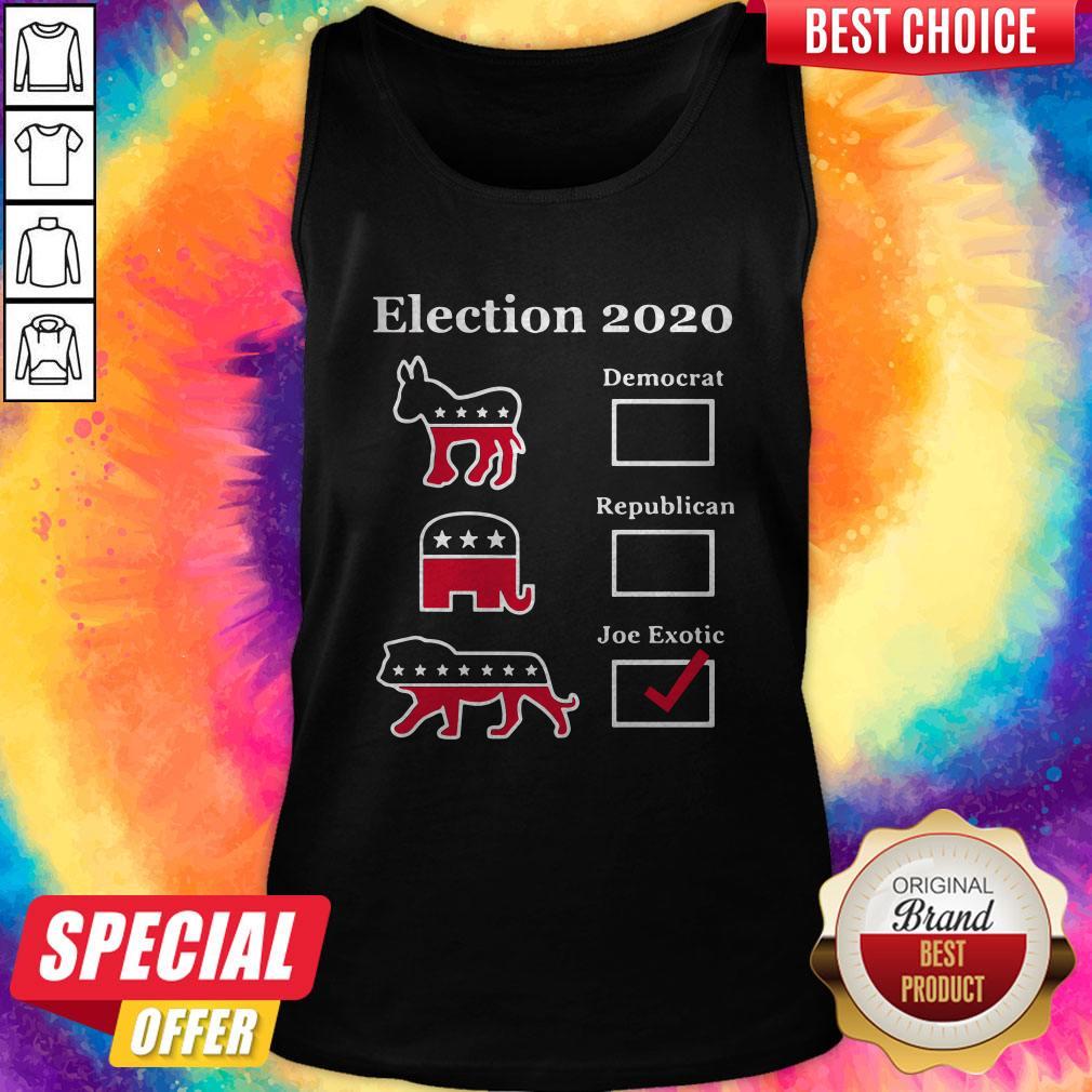 Nice Election US President 2020 Democrat Republican Joe Exotic Shirt - Image 3