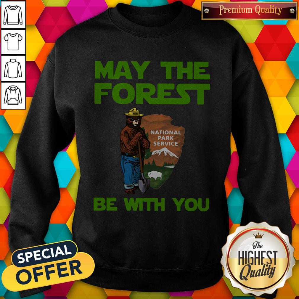 Nice Farmer Bear May The Forest Be With You Shirt - Image 4