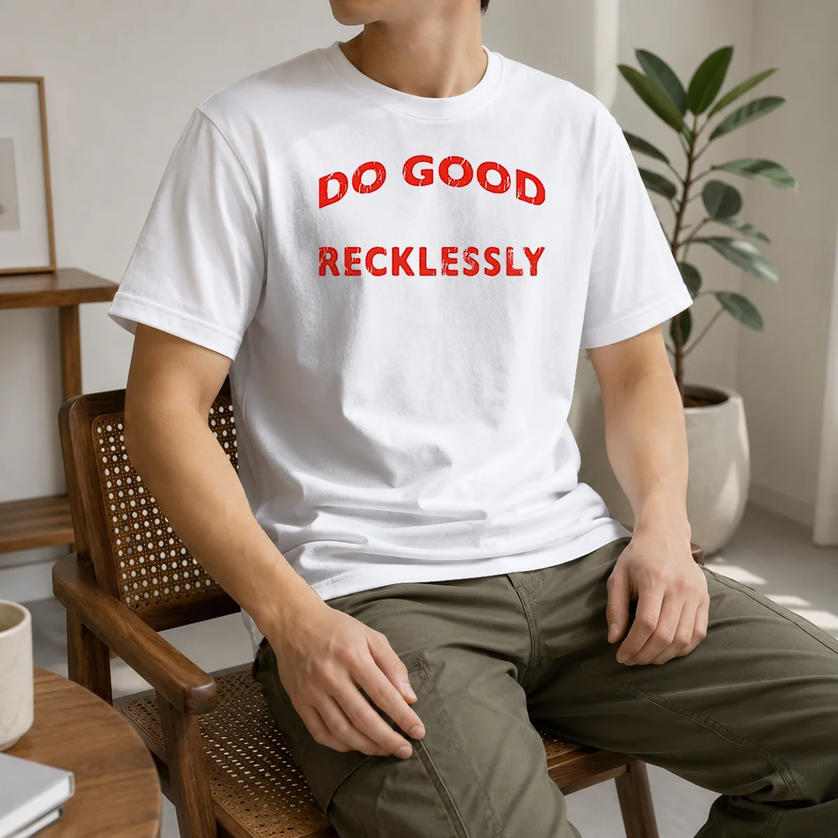 Nice Funny Do Good Recklessly Motivational Quote Shirt