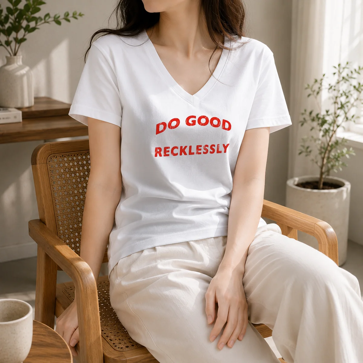 Nice Funny Do Good Recklessly Motivational Quote Shirt - Image 2