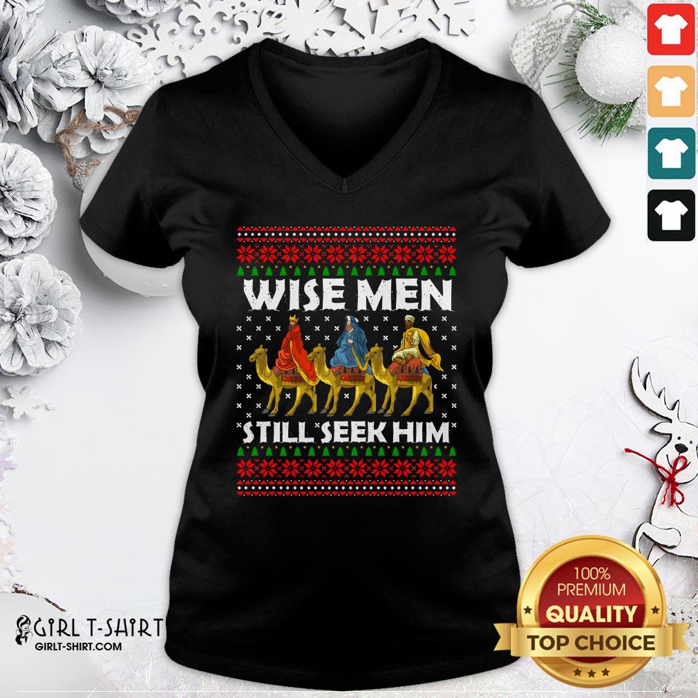 Nice Funny Wise Men Still Seek Him Ugly Christmas Shirt - Image 2