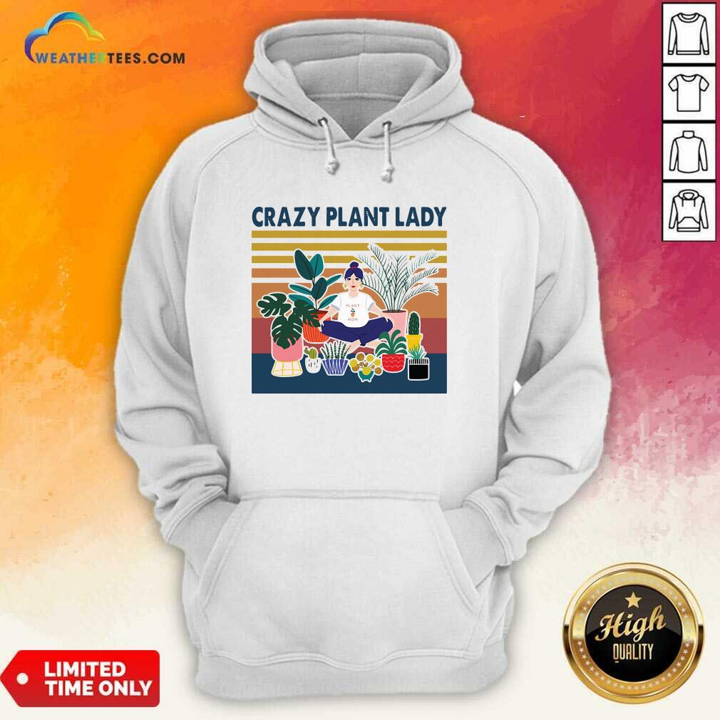Nice Garden Crazy Plant Lady Vintage Retro Shirt - Image 5