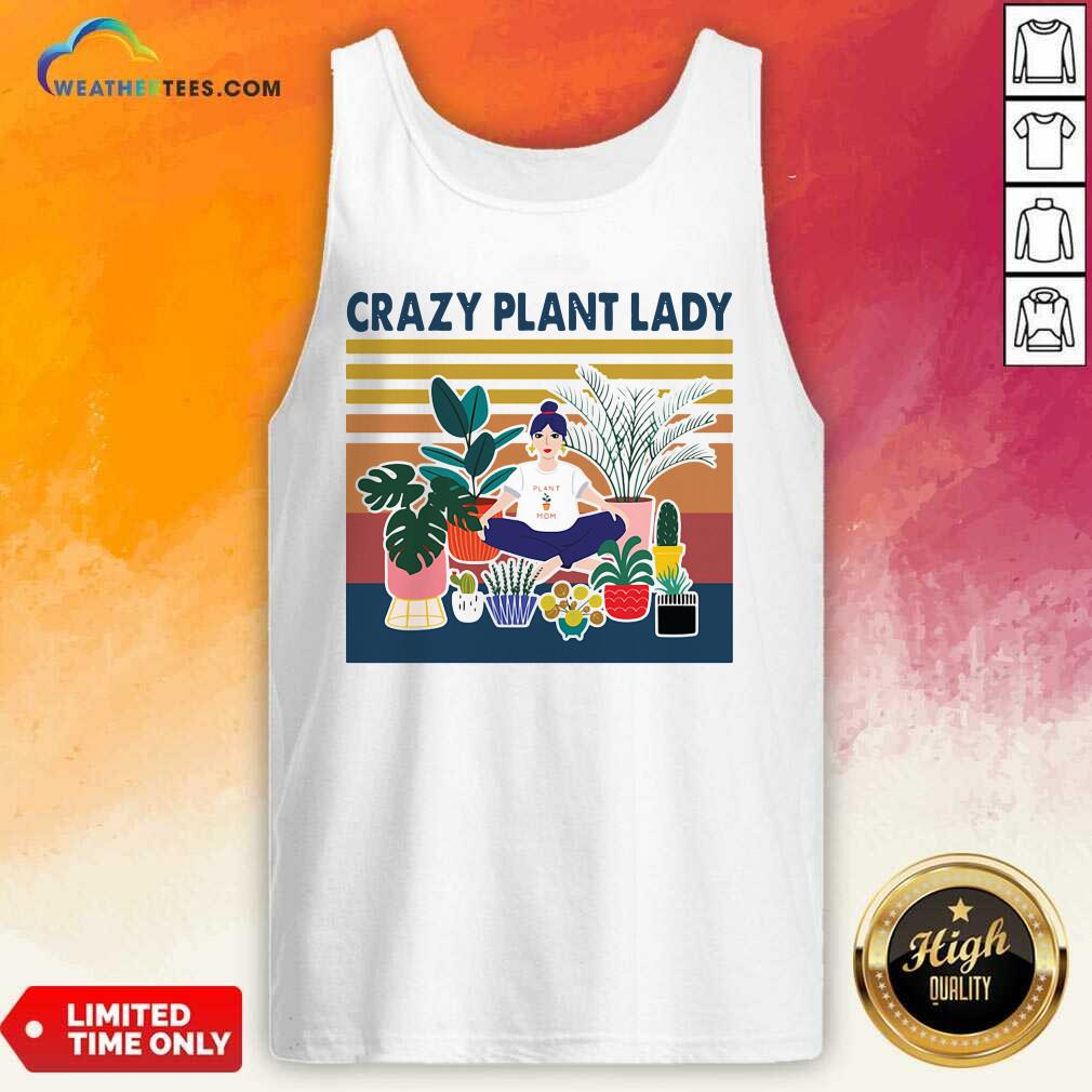 Nice Garden Crazy Plant Lady Vintage Retro Shirt - Image 3